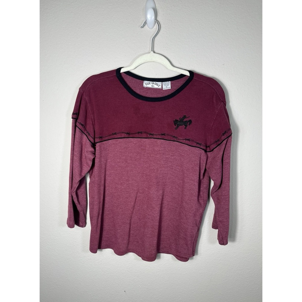 Side Saddle Women's Shirt Red Sz XL